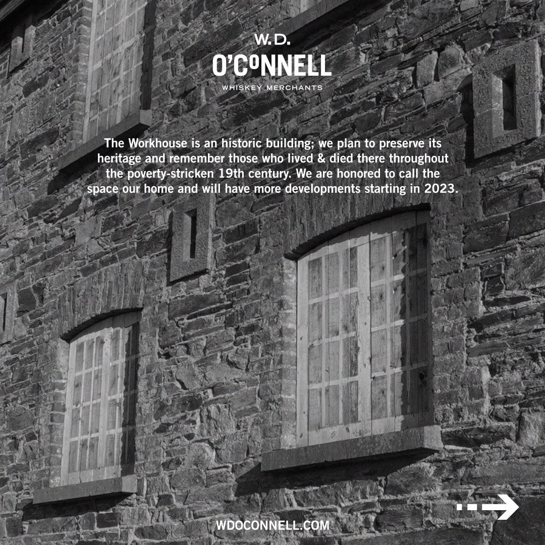 OConnellWhiskey's tweet photo. While the 11,000 sq foot warehouse is impressive, we think the adjoining famine -era workhouse is just incredible! 

We are working hard behind the scenes to be able to provide tours to our loyal friends and followers. 

Link in bio! https://t.co/l4a0fj1eig