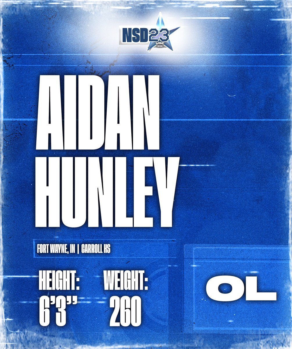 usf_fb's tweet photo. Bucket given. 🪣

Welcome to the family, @AidenHunley!

#FillYourBucket23 | #NSD23 https://t.co/5DrpgRCMrw
