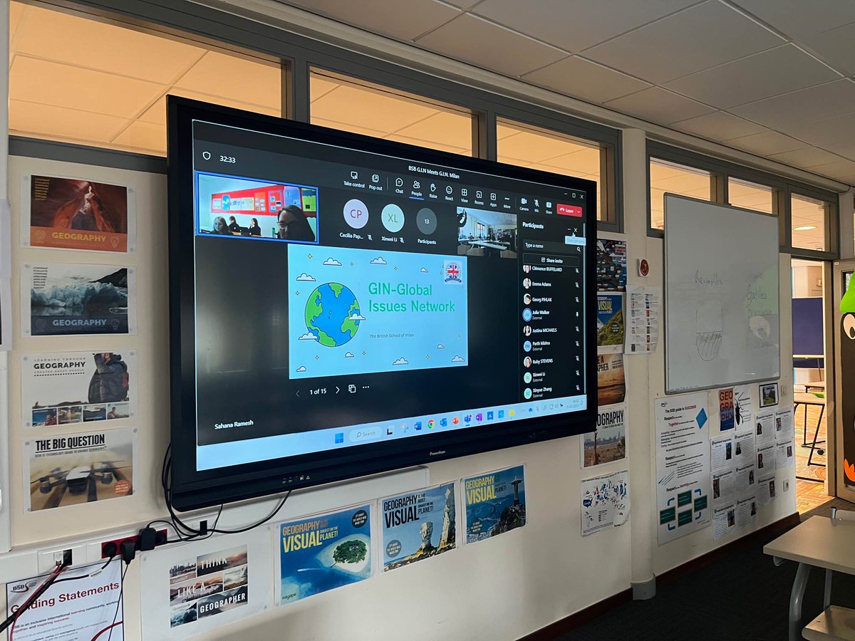 CLemaitre's tweet photo. Hosted the 1st BSB/BSM online G.I.N conference this afternoon. It was great to hear students from Milan & the BSB speak so passionately about their project based solutions to glocal issues. #studentagency #connectingwiththecommunity Thank you @JBWBSM https://t.co/jL8g7dTyfB