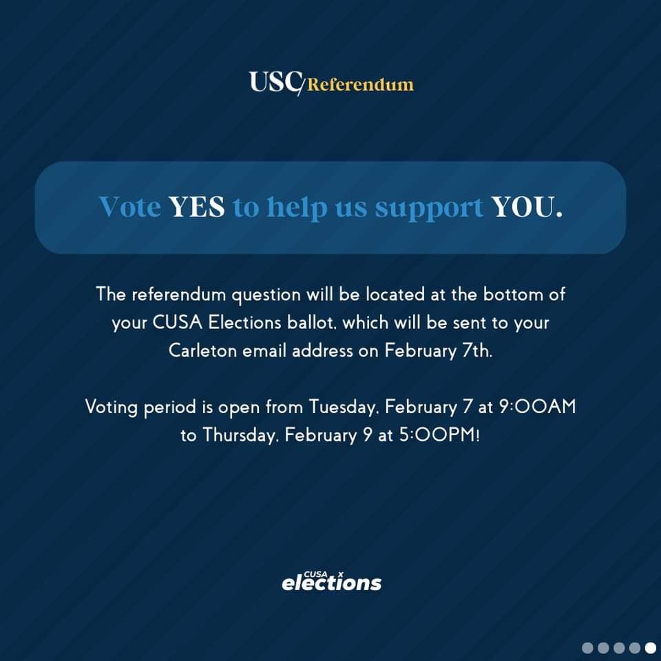 usc_cusa's tweet photo. We need your help.

The Unified Support Centre will not be able to sustain its current Emergency Essentials Assistance Program (EEAP) without dedicated funding.

On February 7th, please vote YES to help us support you. https://t.co/af5LKmsSPX