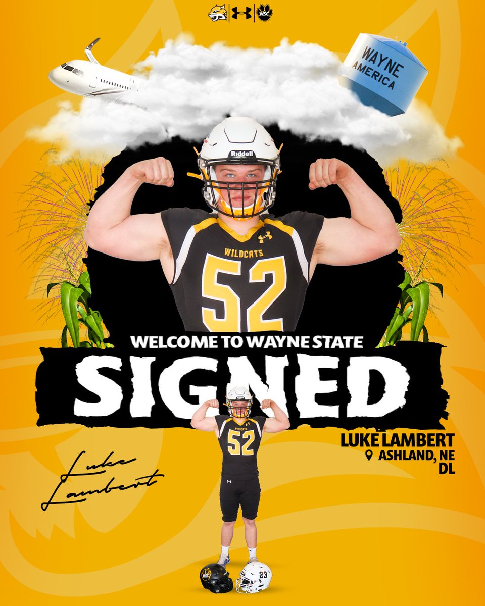 AGBluejayFball's tweet photo. Congrats to Luke Lambert @lukelambert52 for signing with Wayne State @WayneStFootball today. Lot of adversity this year but you made it through. Wildcats are getting a great player and high character kid!
#playwithHEART https://t.co/UHuSW3GNDM