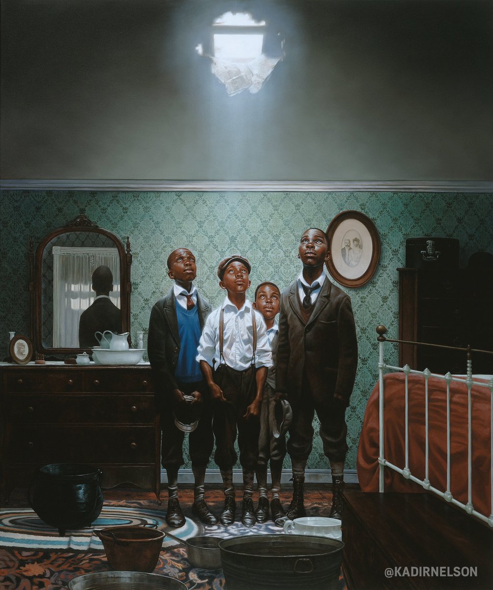 Celebrating Black History Month with “A Hole in the Roof” by @kadirnelson, opening the space for a conversation about the present moment while reminding us that no matter how tough times may seem, there is always light.

#kadirnelson #blackhistorymonth #aholeintheroof #thelight