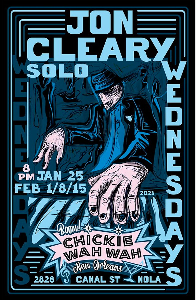 Tonight: second show of this Wednesday-night Chickie Wah Wah solo run. Great crowd  last week. See you there.