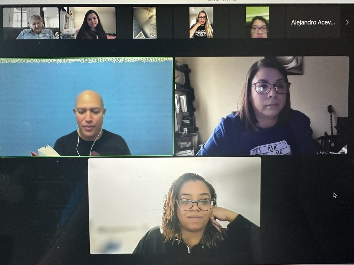Snow can’t stop WRAD!!! @TorreyMaldonado hopped on Zoom with our students and read his new book “Hands” to our students. Make sure to check this book out! #WRAD2023 @crockettmslib @JefitaJohnson
