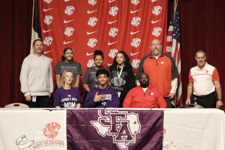Broderick Johnson (@bbroderickj) on Twitter photo Beyond blessed to be signed with <a href="/SFA_Football/">Lumberjack Football</a> ready to get to work🪓🟣 <a href="/CoachCarthel/">Colby Carthel</a> <a href="/CoachJoeCauthen/">Coach Joe Cauthen</a> <a href="/coach_ikeDL/">coach Ike</a> <a href="/aj_blum/">A.J. Blum</a> <a href="/Katyfootball/">Katy Football</a> Beyond blessed to be signed with <a href="/SFA_Football/">Lumberjack Football</a> ready to get to work🪓🟣 <a href="/CoachCarthel/">Colby Carthel</a> <a href="/CoachJoeCauthen/">Coach Joe Cauthen</a> <a href="/coach_ikeDL/">coach Ike</a> <a href="/aj_blum/">A.J. Blum</a> <a href="/Katyfootball/">Katy Football</a>