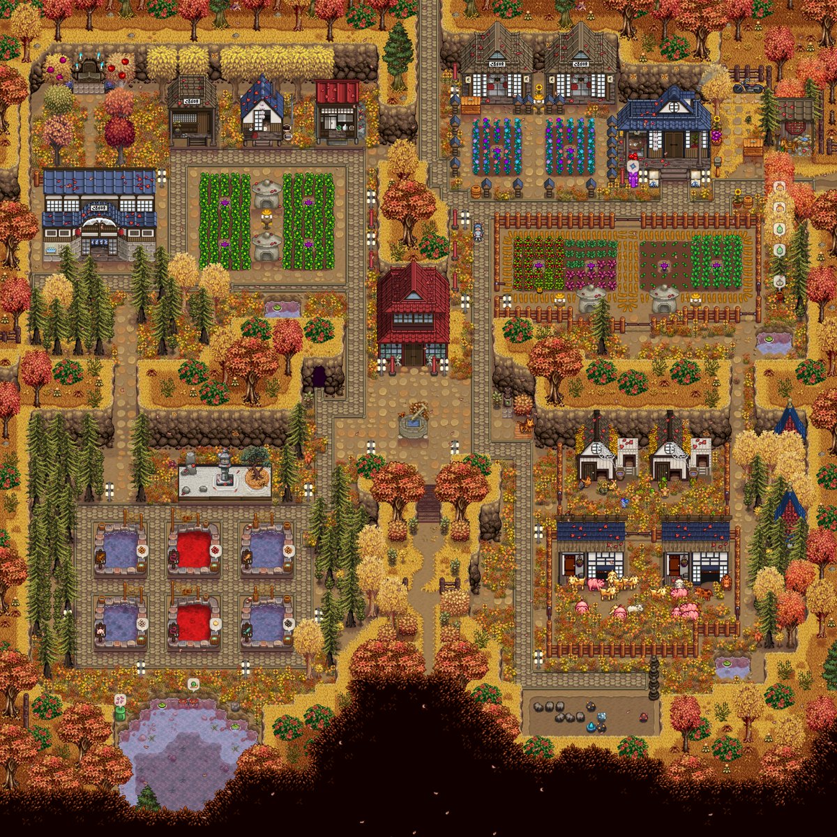 thenenja's tweet photo. just celebrating the prettiest stardew farm i have ever had https://t.co/tzlbSOlIK9