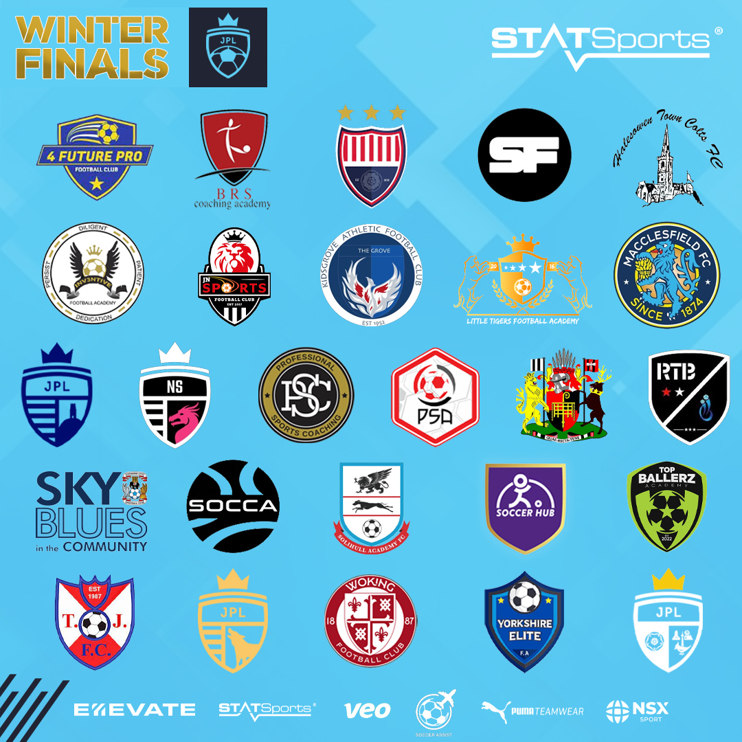 jnrpremleague's tweet photo. 🏆  @statsports 𝗪𝗶𝗻𝘁𝗲𝗿 𝗖𝘂𝗽 &amp; 𝗧𝗿𝗼𝗽𝗵𝘆 𝗙𝗶𝗻𝗮𝗹𝗶𝘀𝘁𝘀

We're so excited to see everyone on Saturday at our 2023 Winter Finals Day! It's going to be a great event for all involved 👊

#JPLWinterFinals #EllevateJPL https://t.co/xVKnTlIN0Q