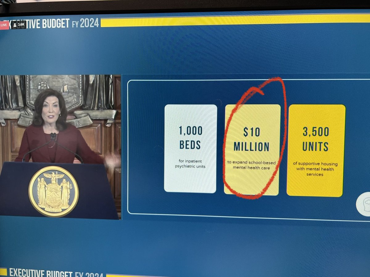 Nice gesture, but will be a non-starter with a serious shortage of certified mental health service providers to provide services to our students. How can NYS incentivize this career path, or incentivize certified staff to move to NY?