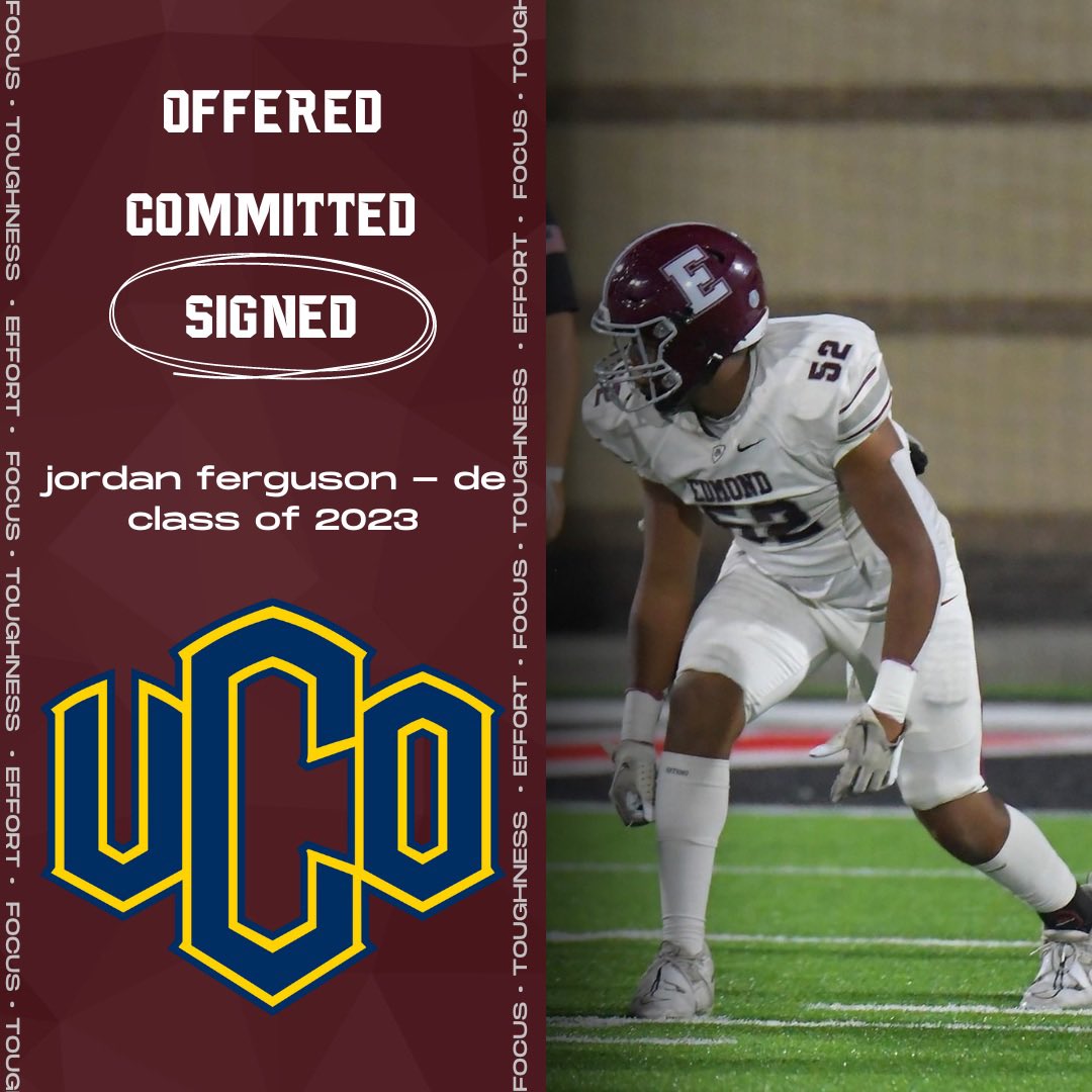 emhsbulldogs's tweet photo. 📍Staying in Edmond!

Jordan Ferguson is a Broncho!

#GoDogs | #RecruitEMHS https://t.co/ZQ62dqioCf