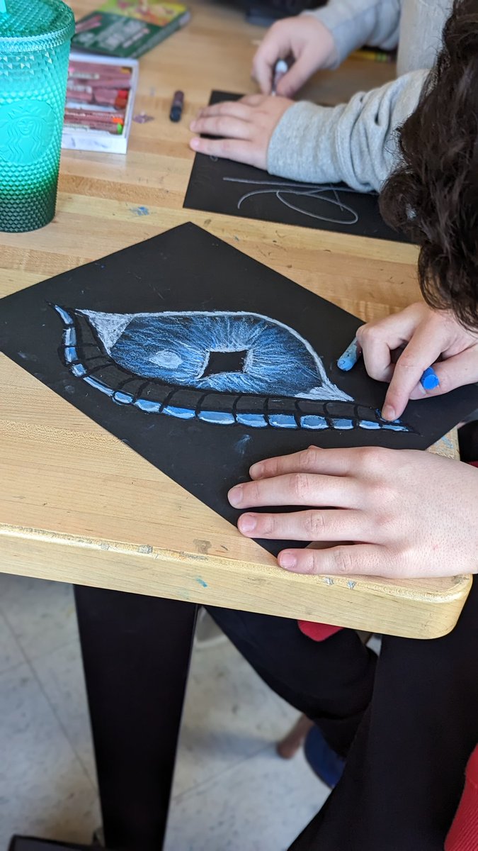 Quote of the day: "I haven't tried in art in... ever." That's a win!