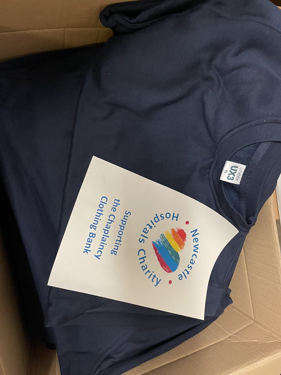 NChaplaincy's tweet photo. Over a number of years the Chaplaincy have supplied clothes to patients for whom a discharge would not be possible or lacking dignity. About 200 sets have been issued &amp; we were running very low on clothes &amp; funds - thanks to @Newcastle_NHS we can now keep going - thanks team! https://t.co/7zK3hCgMQR