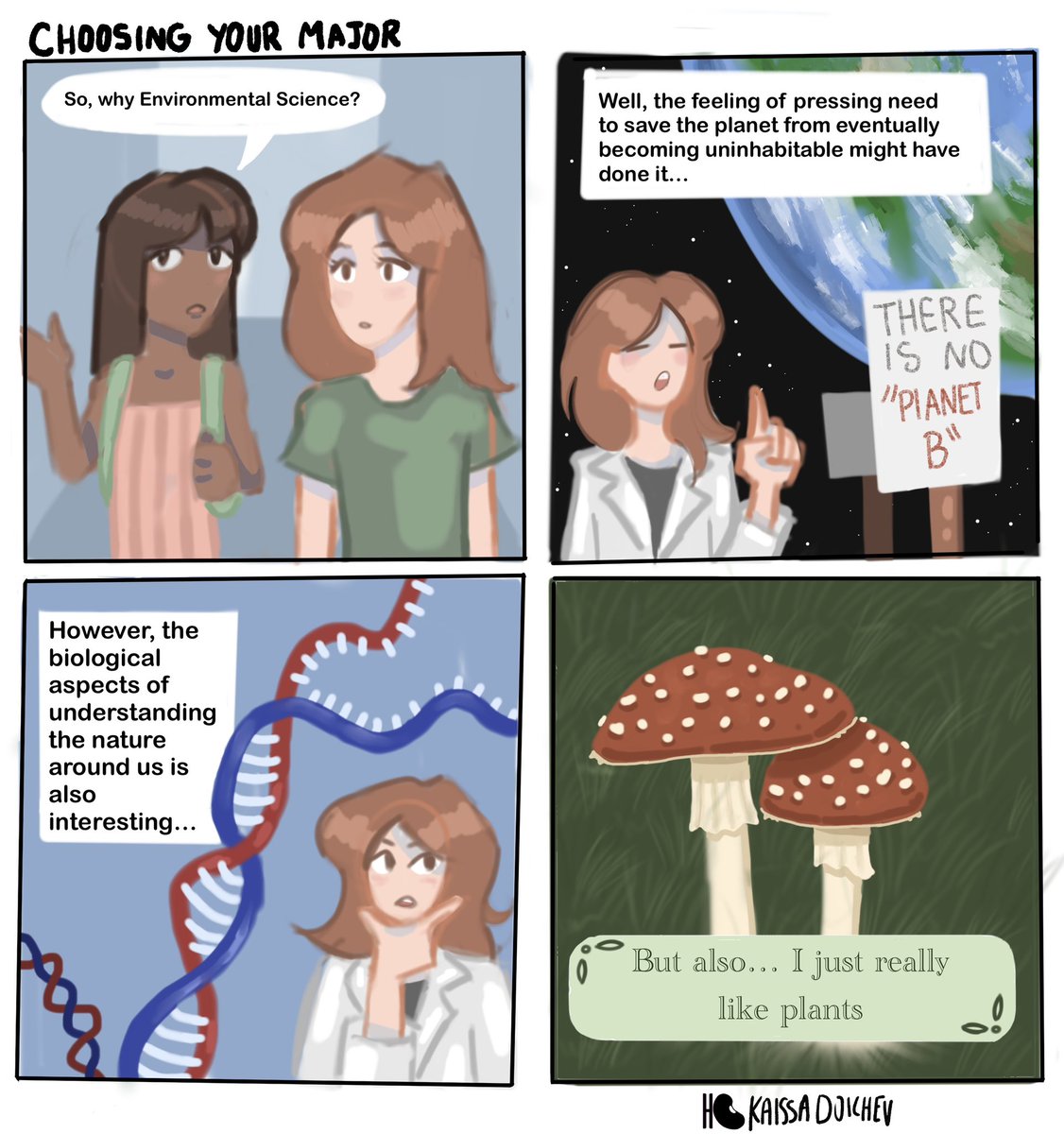 enzymeatx's tweet photo. Choosing Your Major - Kaissa Doichev
Human Beans is a Catalyst comic series for us to share our CNS hijinks and other student-related shenanigans. Follow us at @utcatalyst for more every week 🌱 https://t.co/4XE3xVOPo7
