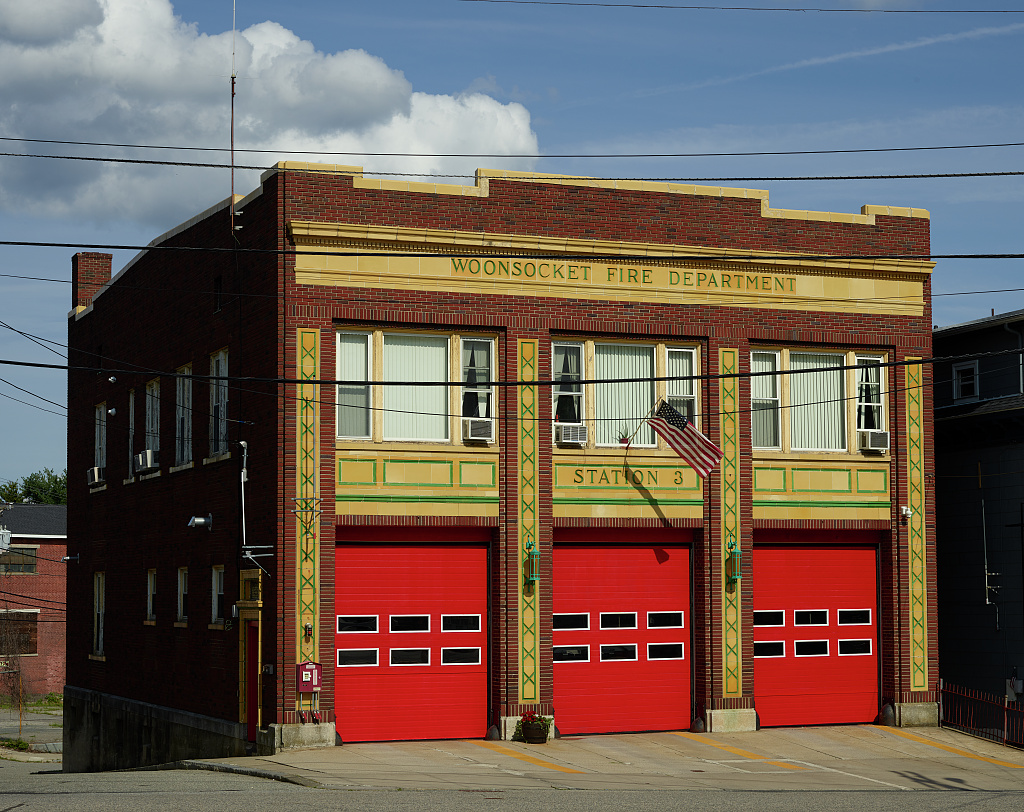 RNewengland's tweet photo. Fire Station 3 in #Woonsocket, Rhode Island built in 1926 https://t.co/AMabvk2xPq