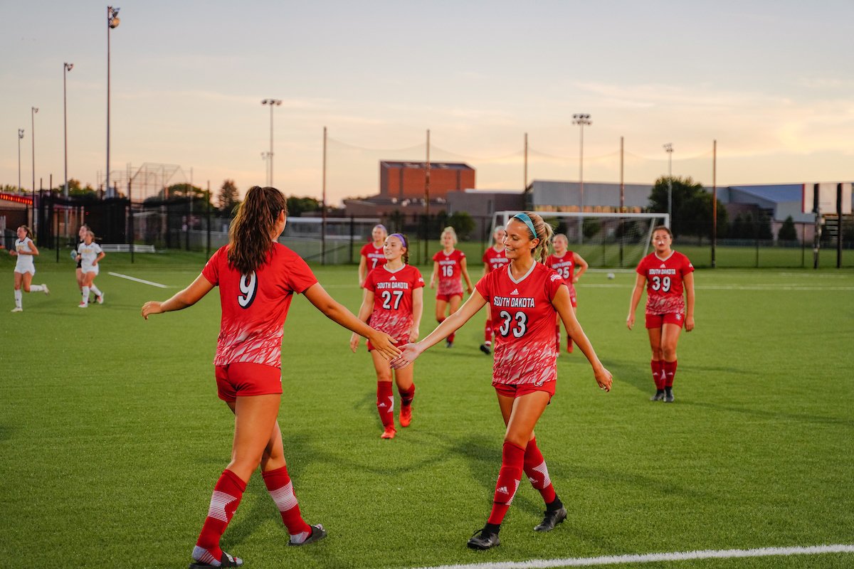 SDCoyotesSoccer's tweet photo. Happy National Girls and Women in Sports Day, Coyotes! We appreciate all the support we receive as we play the sport we love, thank you!

#WeAreSouthDakota x #GoYotes 🐾 https://t.co/9V6lQbgLM6