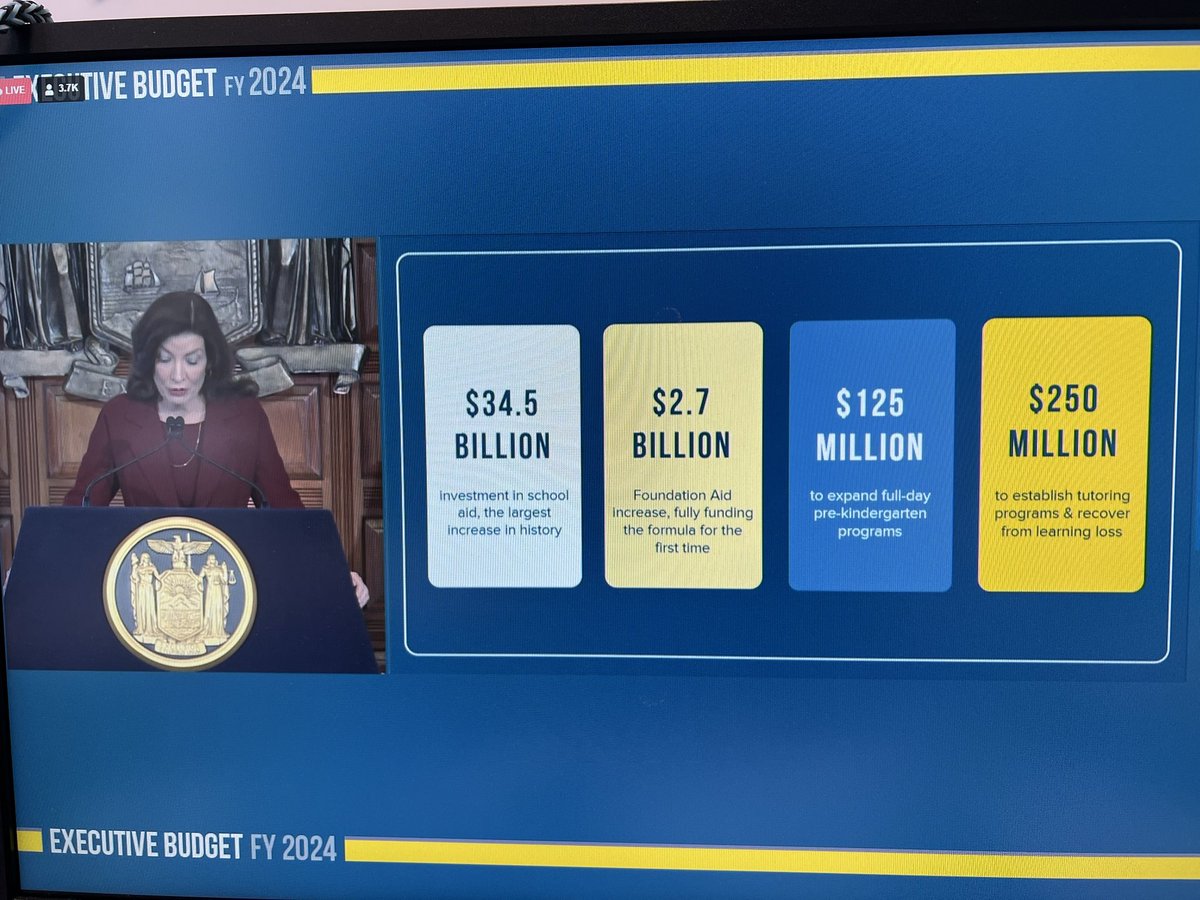 This is great news for historically underfunded schools! We need to use our resources strategically this budget season in order to provide stability over the next few years with the real possibility of a recession.