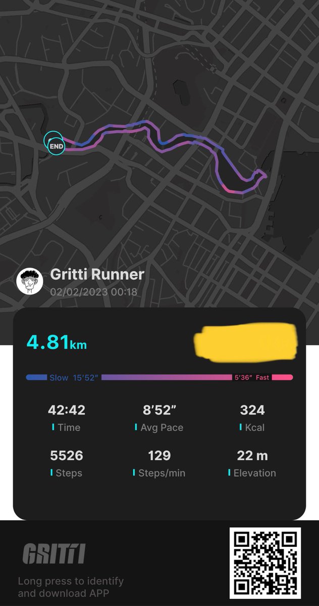 fcube_gritti's tweet photo. Day 10, you guys thought I took a break huh? Nope! Still ran, good pace but only 5k today🫠cause of alcohol🫠 but it was a very different experience😂 another self promote💪 still took a call for over an hour after the 🏃‍♂️ no #nosemode today cause it’s dark😮‍💨 #LFGritti @GrittiApp https://t.co/IwpyypbxDo