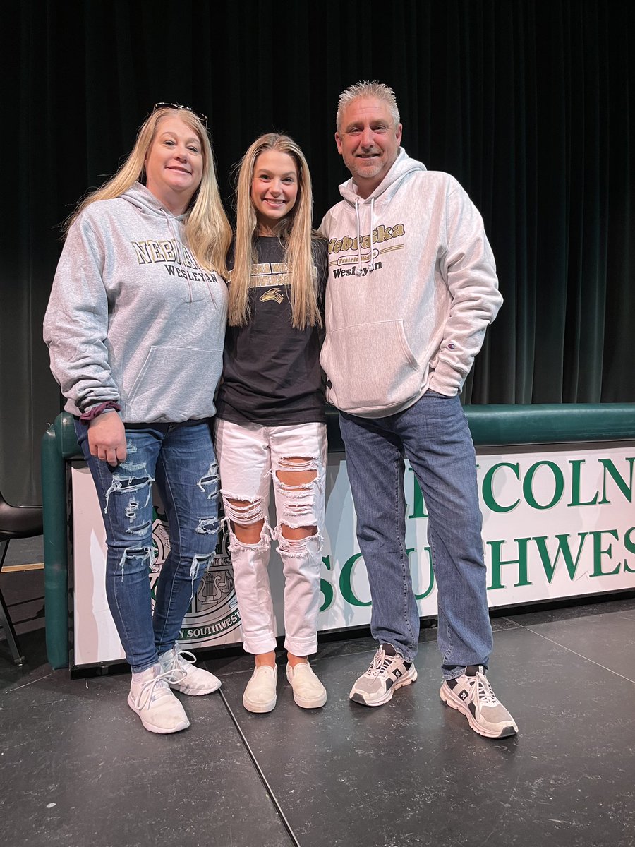 LSWVB's tweet photo. Silver Hawk 🦅 —> Prairie Wolves 🐺 

Congrats again to @AlliMullin as she signed her letter of intent to play college volleyball! 

Making our LSW volleyball family proud 💚 https://t.co/WDzo4ucyAV