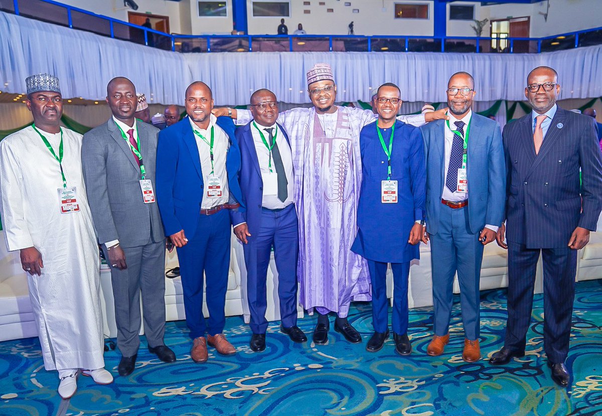 FMCIDENigeria's tweet photo. West African Digital Economy Ministers unite to position the region's Digital Economy for the Future.
Coverner, Chairman World Summit on Information Society 2022 (WSIS), Minister of Communications and Digital Economy 🇳🇬 @ProfIsaPantami.
#DigitalEconomyConference https://t.co/VJRIBMdP3H