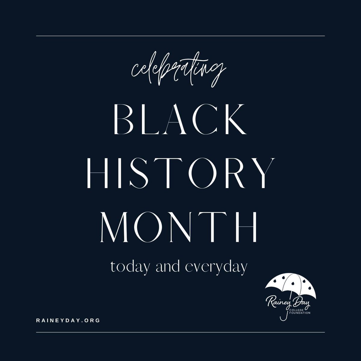 RaineyDayOrg's tweet photo. Celebrating the countless contributions and accomplishments of Black individuals throughout history. This month, we honor the trailblazers, activists, and leaders who have shaped our world. #BlackHistoryMonth #HonorTheirLegacy #EmpowerOurFuture #TeamRaineyDay #HelpingStudents https://t.co/0mcc2sg0kT