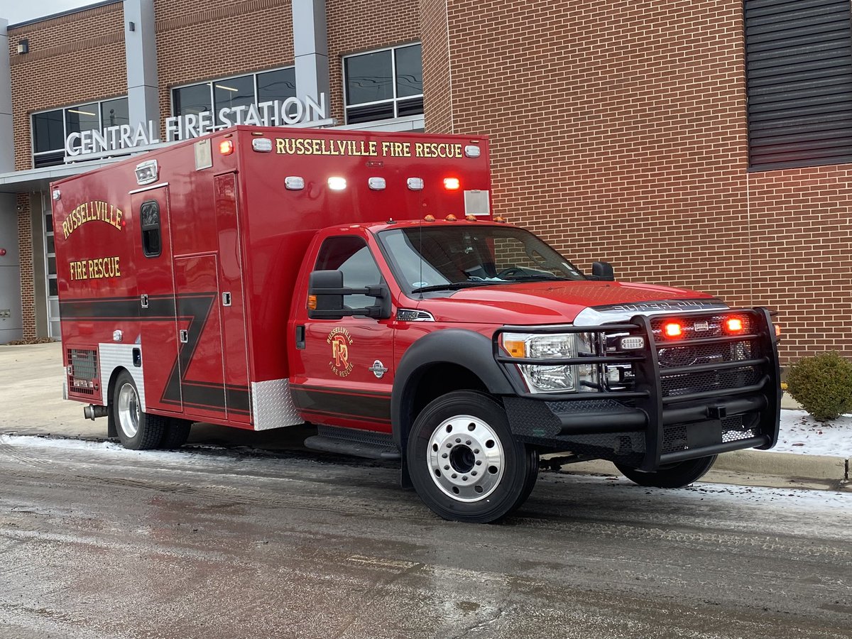 RSVLFire's tweet photo. During inclement weather, the Russellville Fire Department enhances its awareness and response for the community and the citizens it serves. In addition to Medic 1 and Medic 3, RFD placed Medic 21 in service at St. 2 on Skyline. All units are staffed Advanced Life Support (ALS). https://t.co/zXzsF1PAfQ