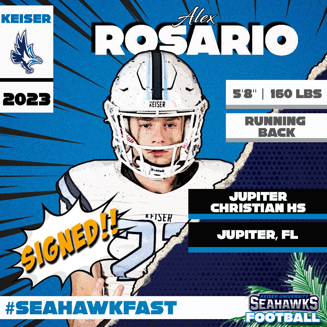 Welcome to the Family, 𝗔𝗹𝗲𝘅 𝗥𝗼𝘀𝗮𝗿𝗶𝗼!

#NSD23 
#TheOnlyOneInTheSun
#SeahawkFast