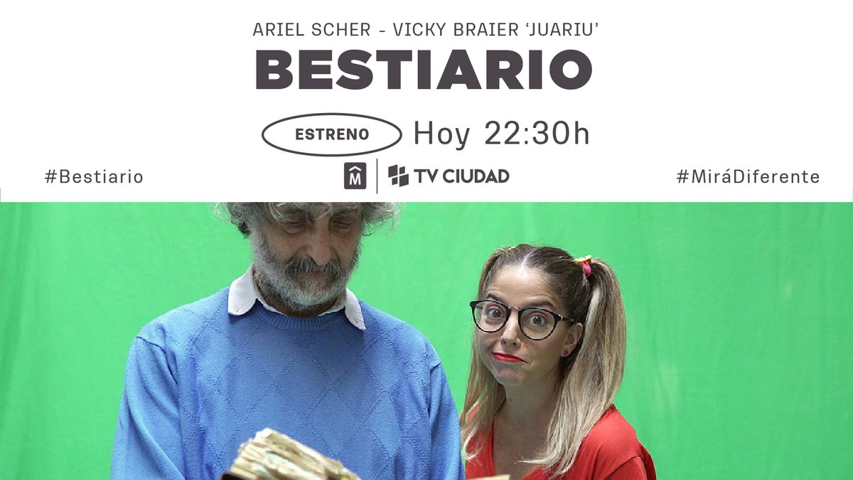 Esta noche 22:30h #Bestiario por #TVCiudad 

🏆Ariel Scher y Vicky Braier (<a href="/juariuok/">juariu</a>) recuerdan con una cuota de humor los hitos, anécdotas, fábulas y criaturas del deporte argentino 🇦🇷

 📺 » ¡Conocé las leyendas del deporte argentino en el #Bestiario!
