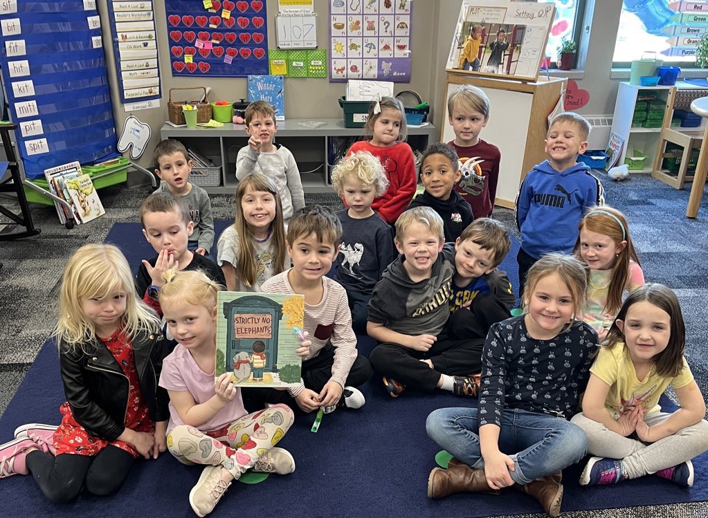 Stephanie Potter (@mrspotterwr) on Twitter photo It’s World Read-Aloud Day! The Potter Pals LOVED listening to “Strictly No Elephants.” We loved the message, ALL ARE WELCOME! 🐘 🦨 Thanks <a href="/MrsharrisWRE/">Jamie Harris</a> for the recommendation! <a href="/WhiteRiverEagle/">White River Eagles</a>
#WorldReadAloudDay
#WRADChallenge
#WRE2022 It’s World Read-Aloud Day! The Potter Pals LOVED listening to “Strictly No Elephants.” We loved the message, ALL ARE WELCOME! 🐘 🦨 Thanks <a href="/MrsharrisWRE/">Jamie Harris</a> for the recommendation! <a href="/WhiteRiverEagle/">White River Eagles</a>
#WorldReadAloudDay
#WRADChallenge
#WRE2022