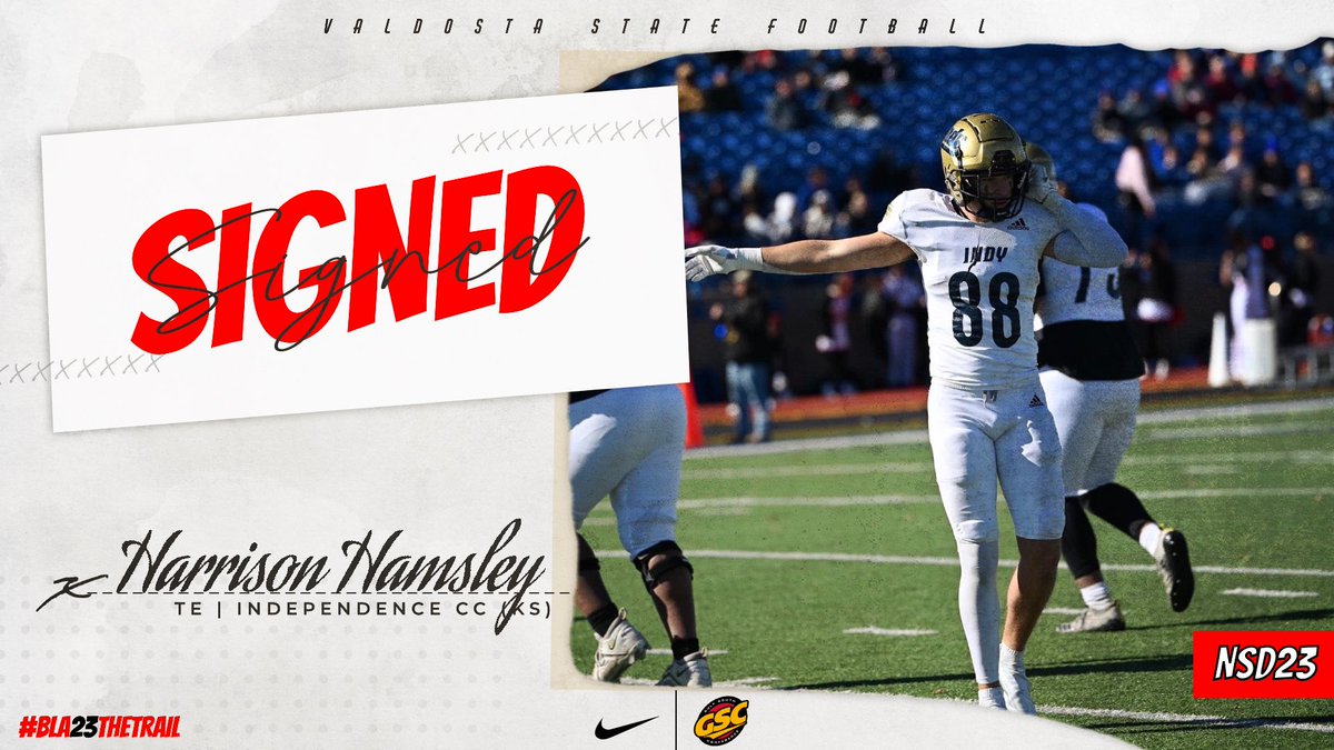 VState_Football's tweet photo. Signed &amp; Submitted‼️✍️
Blazer Nation welcome @HarrisonHamsley to Titletown🔥

🔴D.iscipline 
⚫️O.bedience                                                                      ⚪️G.rit   

#Bla23TheTrail #RLW https://t.co/wmkDPO8Qwx