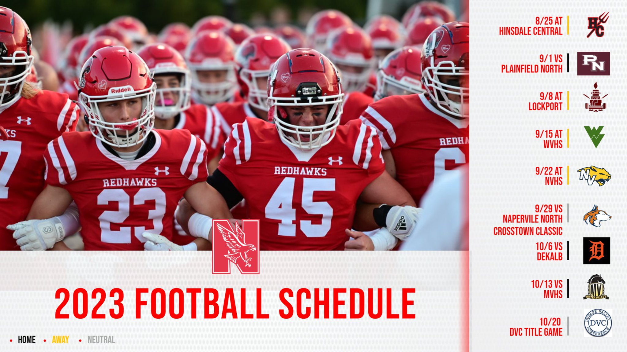 Naperville Central Football on Twitter "Schedule Release for 2023