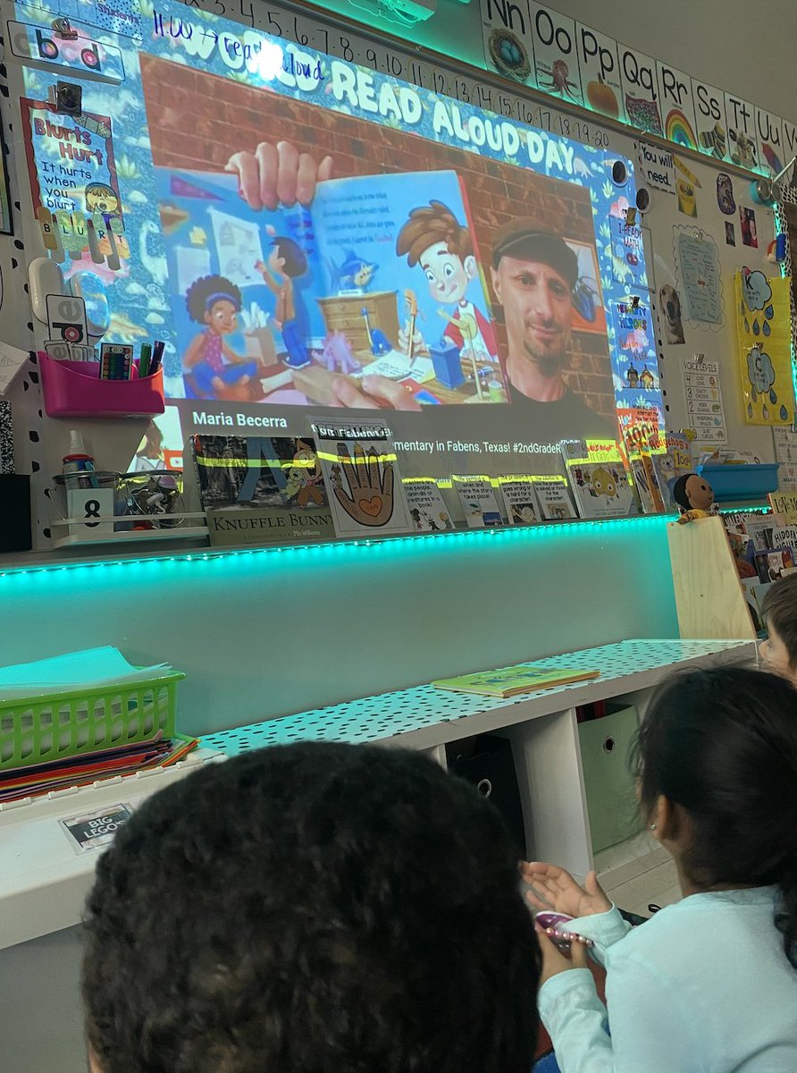 Godinez_FTPS's tweet photo. To celebrate World Read Aloud Day, we were so excited to watch ‘How to Catch a Dinosaur” being read by the author, Adam Wallace! We learned he has written 133 books and he lives in Australia!! @LFriedman_FTPS @JSolomonVP_FTPS @Rivera_CES_FTPS https://t.co/y9tpghYnKS