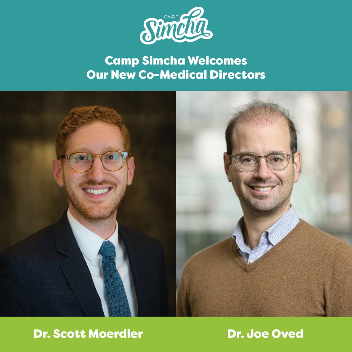 Chai Lifeline (@chai_lifeline) on Twitter photo Please join us in welcoming Drs. Scott Moerdler and Joe Oved as the new Co-Medical Directors of <a href="/CampSimcha/">Camp Simcha</a>, Chai Lifeline's world-renowned summer program for children with cancer and other blood disorders!
Read more: blog.chailifeline.org/chai-lifeline-โฆ Please join us in welcoming Drs. Scott Moerdler and Joe Oved as the new Co-Medical Directors of <a href="/CampSimcha/">Camp Simcha</a>, Chai Lifeline's world-renowned summer program for children with cancer and other blood disorders!
Read more: blog.chailifeline.org/chai-lifeline-โฆ