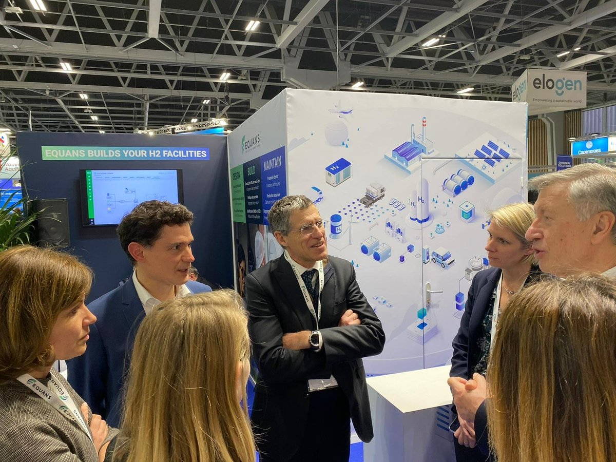 📅Equans builds your H2 facilities.

Live from the @HyVolution exhibition, exchanges between <a href="/Jerome_Stubler/">Jérôme Stubler</a>, CEO of #Equans and Philippe Boucly, President of <a href="/FranceHydrogene/">France Hydrogène</a>. 

We are happy to have met you today and exchanged about #hydrogen. See you tomorrow for a new day!