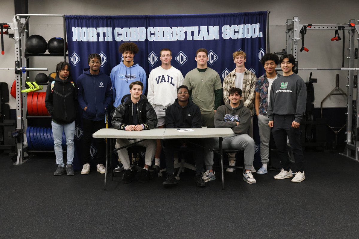 Congrats to these guys on Signing today!! 
@ThelovableAB to <a href="/UPIKEFOOTBALL/">UPIKE FOOTBALL</a> 
<a href="/skylerp100/">skylerparker</a> to <a href="/AUTrojansFB/">Anderson Trojans Football</a> 
We are tremendously proud of these guys! Enjoy the Journey! <a href="/NCCSAthletics/">NCCS Athletics</a> <a href="/mdjonline/">MDJ Online</a>
