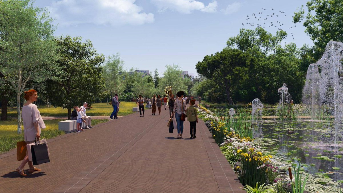 Voilà à quoi ressemblera la future "forêt urbaine" de Nice entre le TNN et Acropolis bit.ly/40jETfu