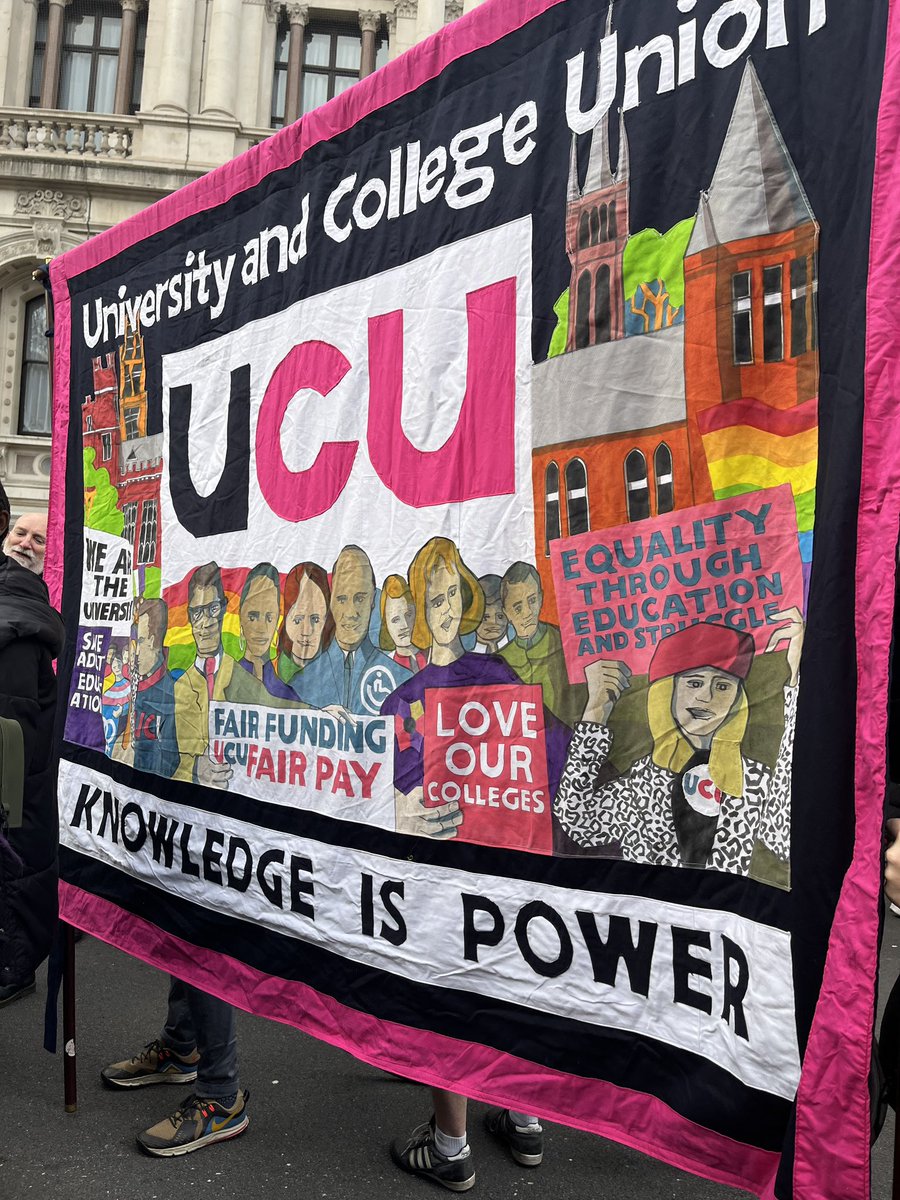 It was beautiful and moving experiencing today’s demo in London with so many people from different unions. This kind of solidarity makes me hopeful for the first time in a very long time. Time for a general strike!
