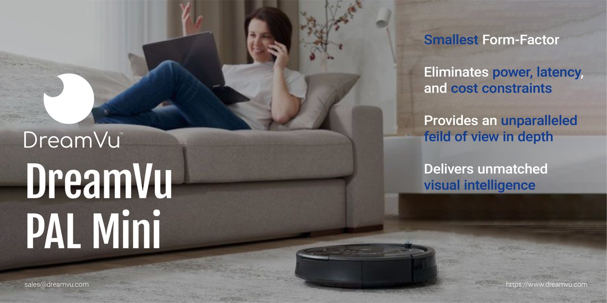 dreamvu_inc's tweet photo. #PALMini is the world’s #smallest #3D #vision system to provide up to 360° stereo perception with the widest vertical views. Ideal for #industries in #Robotics, #industrial #IoT, and #SmartDevices. Compatible with either USB3.0 or MIPI #interface. #DreamVu #smallest #TrendingNow https://t.co/2jD8T1PQRI