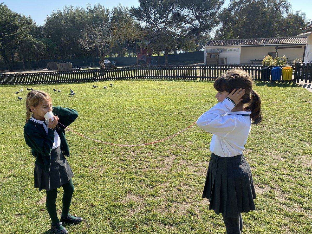 StJuliansKS2's tweet photo. Today, #StJuliansY4 investigated sound waves and how sound travels through a telephone. Lots of fun and excitement! #TheJoyOfLearning https://t.co/4KQGMyS3J3