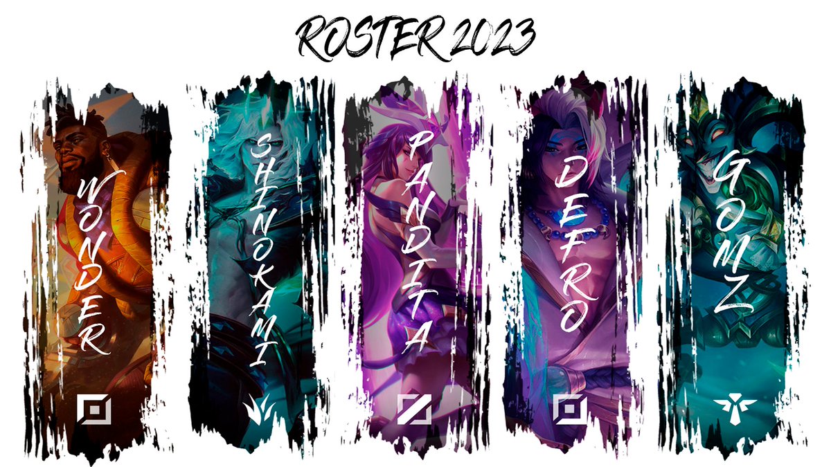Urielistas les presentamos el roster para este inicio de 2023🏆

🛡️ TOP --- <a href="/KhadaWonder/">IE Wonder!</a> 
🌴 JG --- <a href="/ShinokamiKuro/">EST SHINOKAMI KURO</a> 
🐼 MID --- <a href="/EstPandita/">EST Pandita</a> 
🏹 ADC --- <a href="/Defro__/">Antonio</a> 
🚑 SUPP --- <a href="/CarlosGmz1998/">NAVIGOMZ</a> 

Y se vienen más cositas después 👀