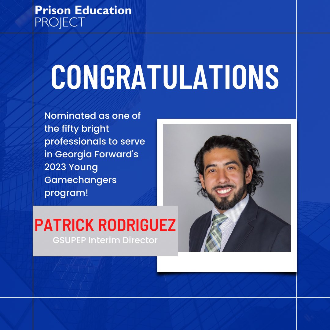 Congratulations to Patrick Rodriquez, GSUPEP’s interim director, for being selected as one of the 50 professionals to serve in Georgia Forward’s 2023 Young Gamechangers program. Click on the link in our bio to read more about Mr. Rodriguez and his accomplishment!

#GSUPEP