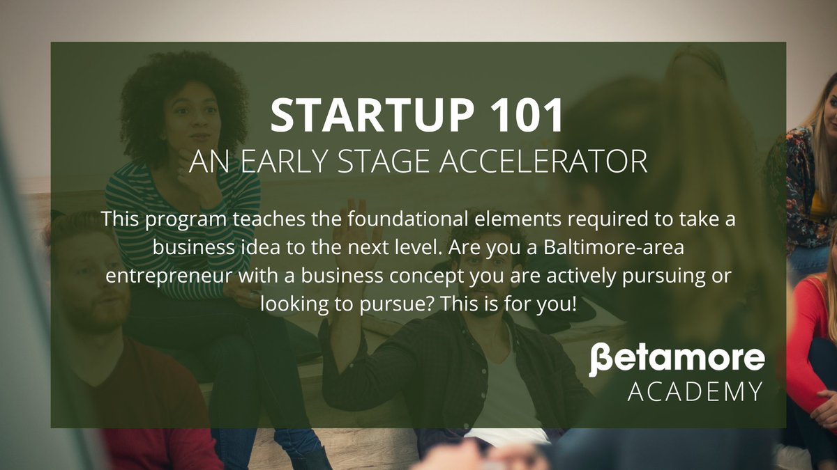 Betamore (@betamore) on Twitter photo 📢 Introducing #Startup 101, Betamore's Academy program for very #earlystage #entrepreneurs. Sign up for the Meet & Greet on Feb 8th to learn more about it from our lead instructor, <a href="/brendanmcadams/">Brendan McAdams</a>. bit.ly/BetaMeetGreetF…
Program overview + FAQs betamore.com/startup-101 📢 Introducing #Startup 101, Betamore's Academy program for very #earlystage #entrepreneurs. Sign up for the Meet & Greet on Feb 8th to learn more about it from our lead instructor, <a href="/brendanmcadams/">Brendan McAdams</a>. bit.ly/BetaMeetGreetF…
Program overview + FAQs betamore.com/startup-101