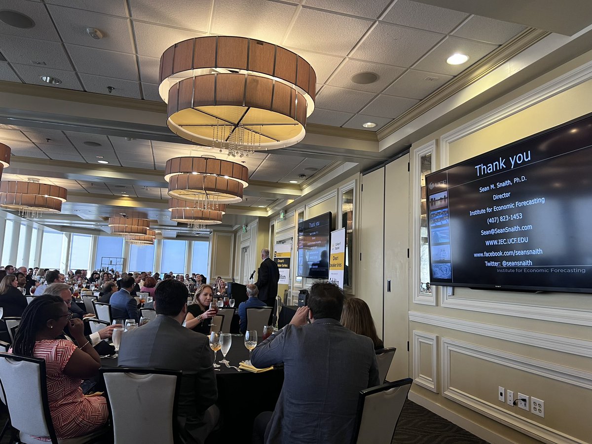 arh007's tweet image. Great Economic Update with Dr. Sean Snaith.