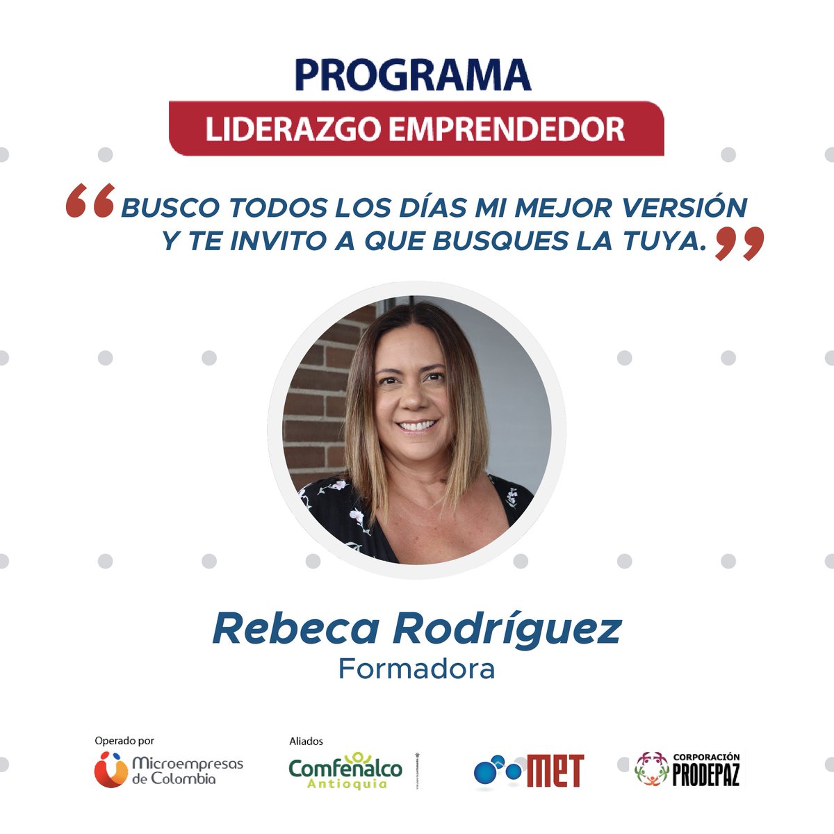 👩🏻‍💼<a href="/rrve_rebecar/">Rebeca Rodriguez</a> es CEO, CoFundadora de CEPPE. Coach Ontológico, PNL, facilitadora de aprendizaje, Magister en RRHH, diplomada en Mercadotecnia y  Licenciada en ciencias gerenciales, su misión en el #PLE es acompañar y asesorar a las emprendedoras en su proceso de reinvención.🕉️