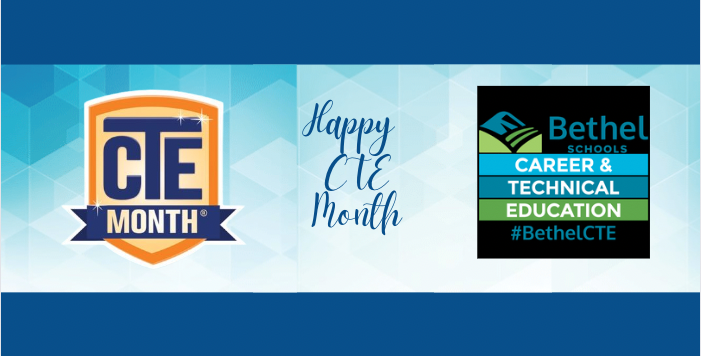 February is CTE Month!  We're so excited to celebrate CTE Month with you and our Teachers. Thank you for all that you do and for helping us spread awareness for Career &amp; Technical Education.
Share your CTE photos and story 
#BethelCTE #IamCTE #CTEmonth
