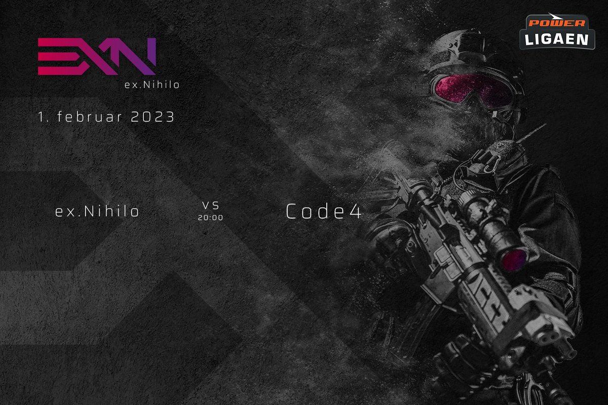 exNihiloCS's tweet photo. ‼️‼️ I aften går det løs igen i powerligaens division 5 - denne gang imod 
@EsportCode4
 ‼️‼️

may the best team win! GL

#exnihilo  #outofnothing https://t.co/NwgUq38AfX