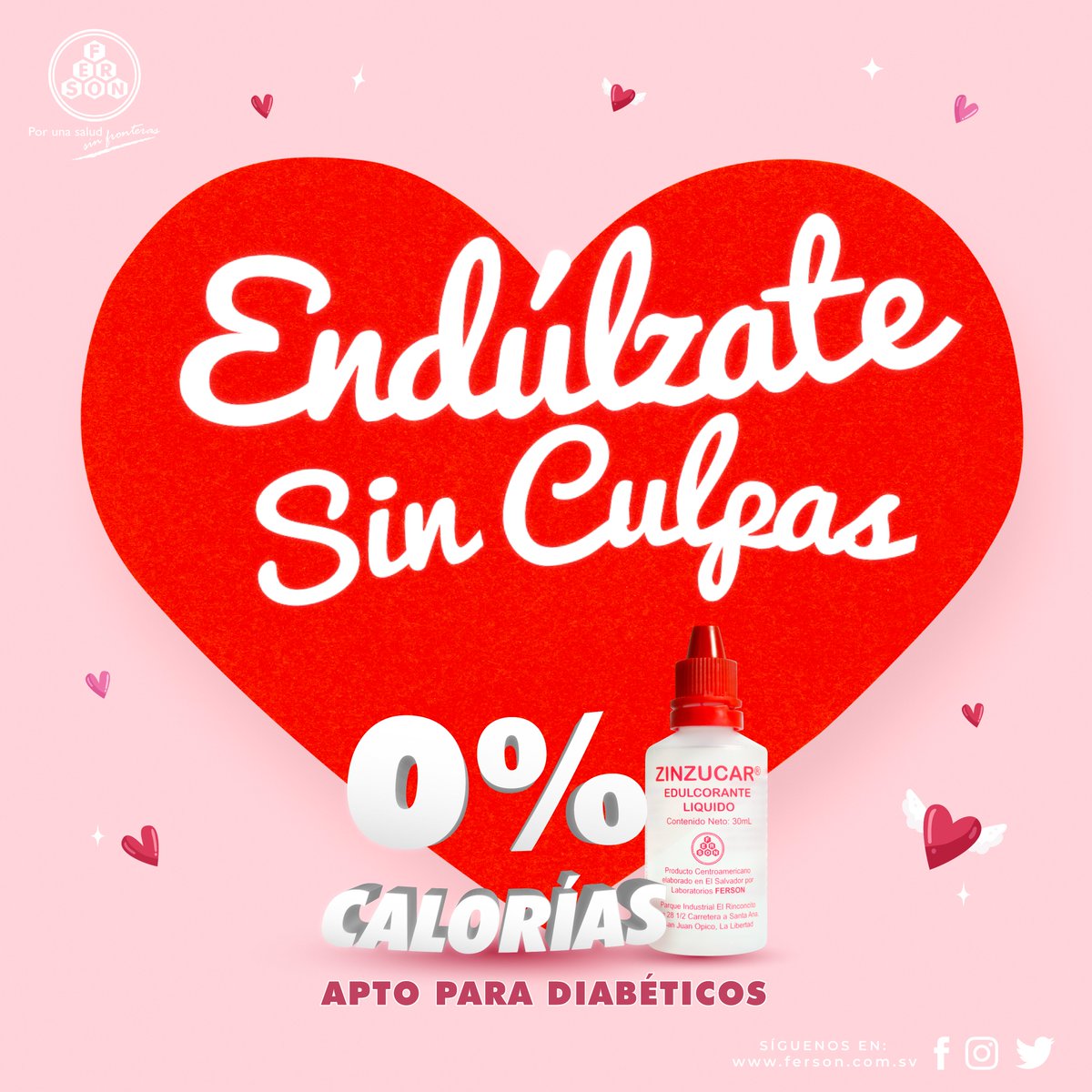FersonSV's tweet photo. #zinzucar #ferson #edulcorante #0%calorías #sanvalentin #regalosdesanvalentin #Elsalvador #salud #calidadFerson https://t.co/ZagNyxMV2y