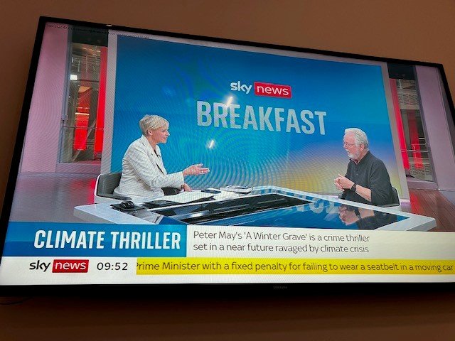 soph_ransompr's tweet photo. After a busy 2 weeks for @authorpetermay with great interviews, events &amp; a #blog tour for 'A Winter Grave' just pub by @riverrun, I'm very pleased to hear that it's going into the Sunday Times top 10 at no 5 this weekend.  Thanks to everybody who has helped to make this happen! https://t.co/eBY5J3ORAj