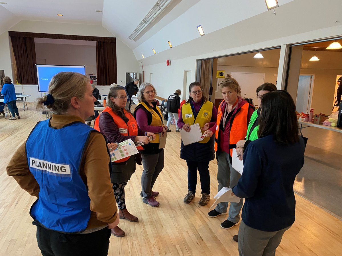 Recently, the ACRD hosted a tabletop exercise to better understand the coordination of setting up a Reception Centre for the delivery of Emergency Support Services (ESS) in the event of a large-scale emergency. Thank you to all the volunteers &amp; agencies who attended!