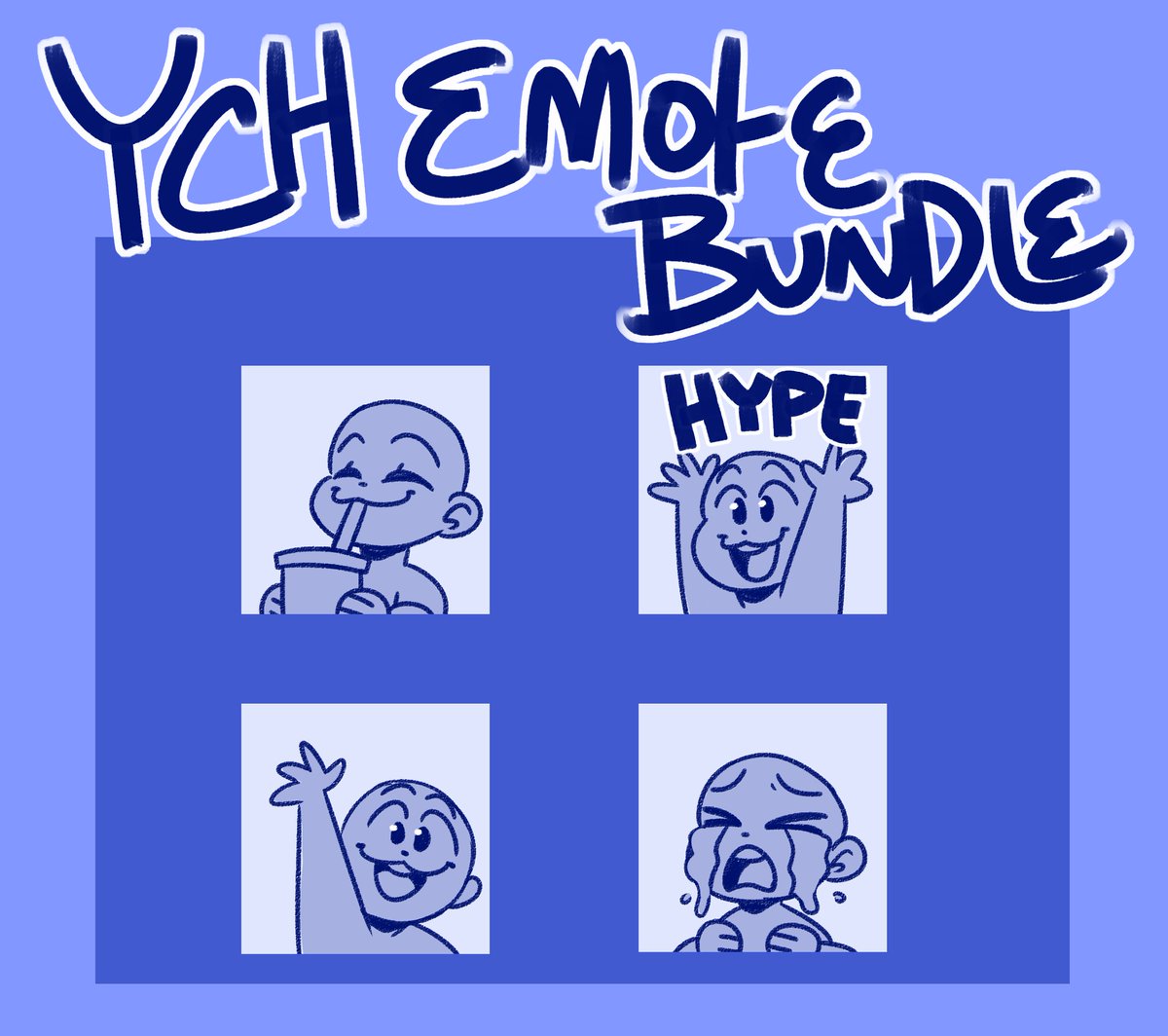 Opening YCH emote slots! DM or comment to claim 💖
$15 for a single
$50 for the bundle
 - - - - 
#emoteartist #twitchemoteartist #emotecommissions
