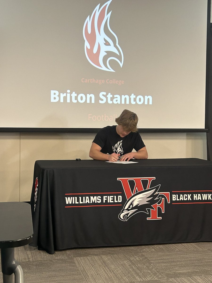 StantonBriton's tweet image. Committed and Signed!! Excited to be a firebird❤️ @Carthage_FB @trestonwomack @CoachDustinHass  @WFCoachCampbell @WFFootballTeam