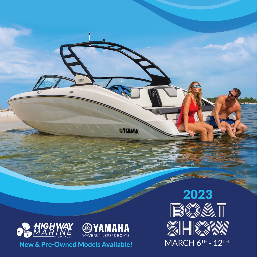 HighwayMarine's tweet image. With its sleek design, powerful performance, and top-of-the-line features, the Yamaha 252S is sure to be a head-turner. Come check it out in person at this year's boat show! Get all the details at hmboatshow.com #boatshow 

#boatshow2023 #highwaymarine #boats